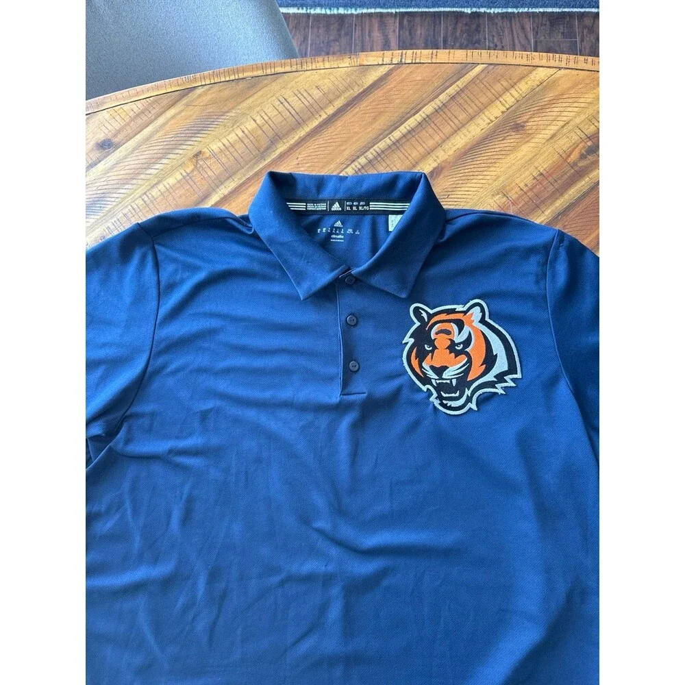 Adidas Detroit Tigers MLB Performance Polo Shirt Men’s XL Navy Blue Embroidered